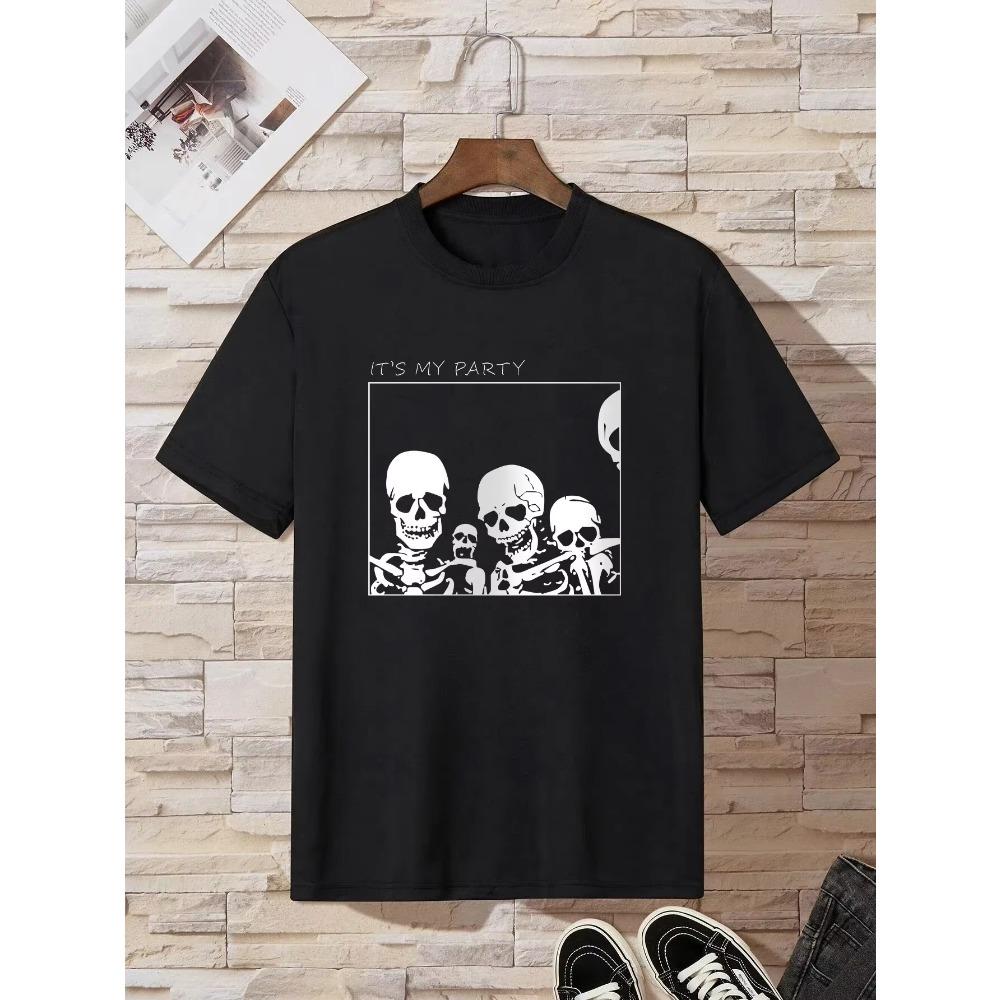 Men s Skull Graphic Loose Casual Short Sleeve T-shirt Couple T-shirt M
Men s Skull Graphic Loose Casual Short Sleeve T-shirt Couple T-shirt M