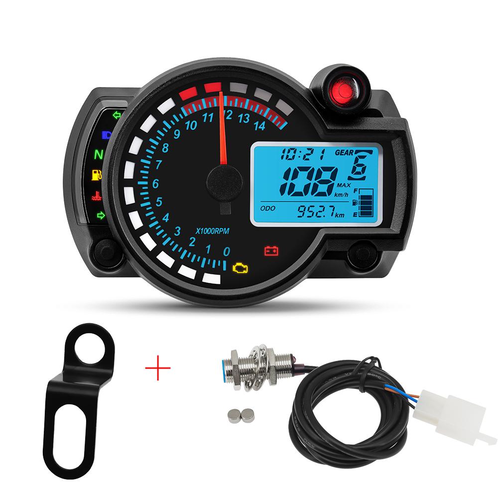 Універсальний мотоциклетний спідометр LED Digital Moto Dashboard для Honda Suzuki Yamaha Kawasaki 7color Мотокрос Панель лічильника годин
Універсальний мотоциклетний спідометр LED Digital Moto Dashboard для Honda Suzuki Yamaha Kawasaki 7color Мотокрос Панель лічильника годин