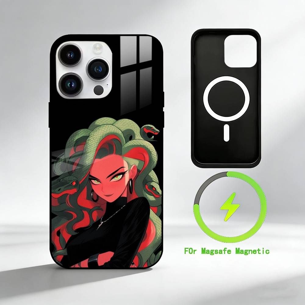 C-Cartoon medusa Phone Case For iPhone 17 16 15 14 13 12 Pro Max Plus for Mirror Wireless Magnetic Cover iPhone14Plus
C-Cartoon medusa Phone Case For iPhone 17 16 15 14 13 12 Pro Max Plus for Mirror Wireless Magnetic Cover iPhone14Plus