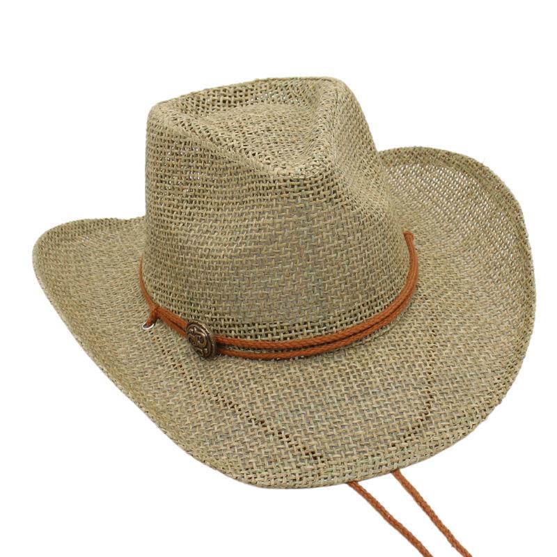Western Cowboy Hat, Hand-Woven Straw Hat, Big-Brimmed Jazz Hat, Mesh Hat, Seaside Visor. One size
Western Cowboy Hat, Hand-Woven Straw Hat, Big-Brimmed Jazz Hat, Mesh Hat, Seaside Visor. One size