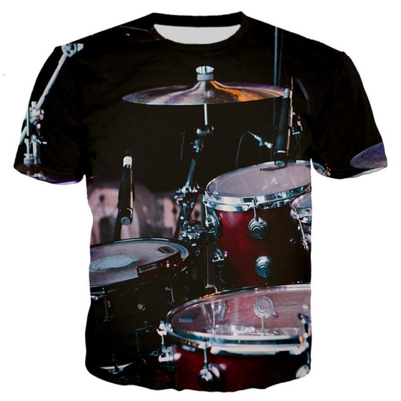 Fashion Cool Drum Kit graphic t shirts Summer Casual Street Style Tees Musical Instrument Printed Round Neck Short Sleeve Tops 6XL
Fashion Cool Drum Kit graphic t shirts Summer Casual Street Style Tees Musical Instrument Printed Round Neck Short Sleeve Tops 6XL