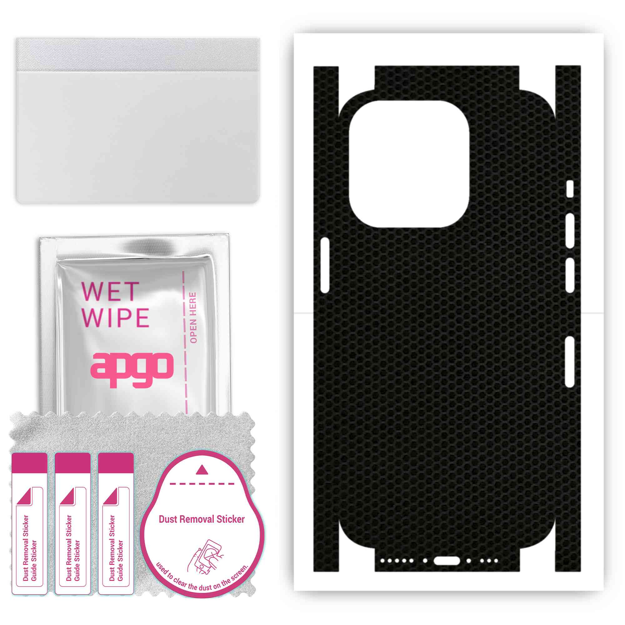 Apgo Protective Skin Sticker for the back+sides compatible with Apple iPhone 15 Pro Max, Full Wrap Film, Foil, Vinyl - Pattern Matrix
Apgo Protective Skin Sticker for the back+sides compatible with Apple iPhone 15 Pro Max, Full Wrap Film, Foil, Vinyl - Pattern Matrix