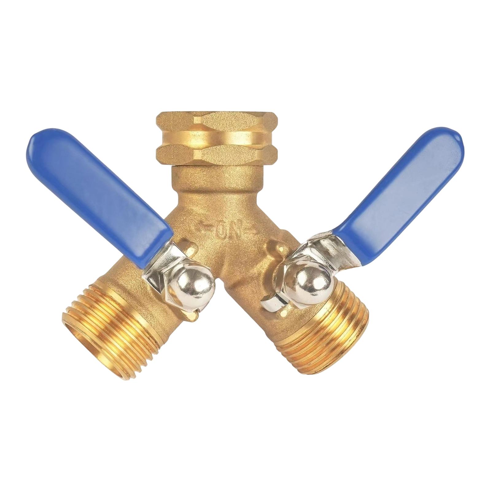Brass Garden Hose Splitter Dual Valve Long Handle Water Faucet Connector for Outdoor Irrigation System with Two Outlet Control One Size
Brass Garden Hose Splitter Dual Valve Long Handle Water Faucet Connector for Outdoor Irrigation System with Two Outlet Control One Size