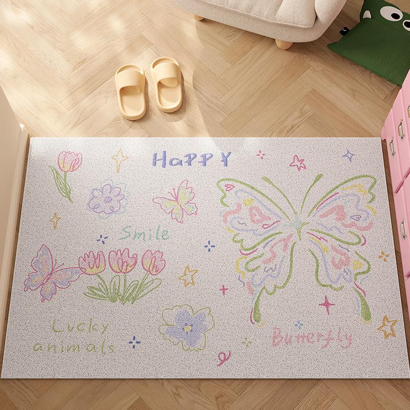 Мультяшный придверный коврик с петлями из шелка: Нескользящий, режущийся, грязеотталкивающий коврик для прихожей 40x60cm
Мультяшный придверный коврик с петлями из шелка: Нескользящий, режущийся, грязеотталкивающий коврик для прихожей 40x60cm