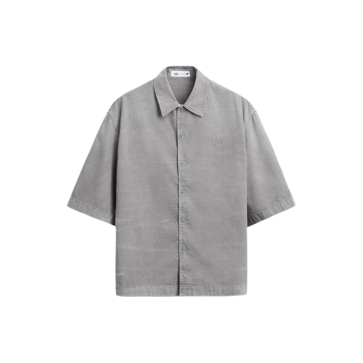 Zara Comfortable Versatile Solid Color Simple Short Sleeve Shirt Men shirts Gray 04877309802-36 M
Zara Comfortable Versatile Solid Color Simple Short Sleeve Shirt Men shirts Gray 04877309802-36 M