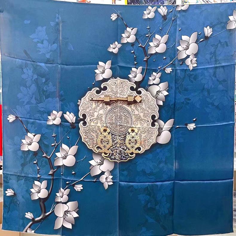 Vintage Chinese Style Elegant Literary Silk Square Scarf, Multiple Colors & Designs, 110cm Mulberry Silk Shawl
Vintage Chinese Style Elegant Literary Silk Square Scarf, Multiple Colors & Designs, 110cm Mulberry Silk Shawl