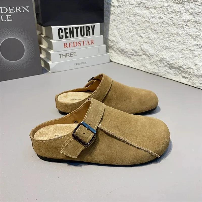 Модные женские шлепанцы баотоу, весенняя новинка, круглый носок, глубокий вырез, металлическая пряжка, мягкая подошва, нескользящая плоская обувь 35
Модные женские шлепанцы баотоу, весенняя новинка, круглый носок, глубокий вырез, металлическая пряжка, мягкая подошва, нескользящая плоская обувь 35