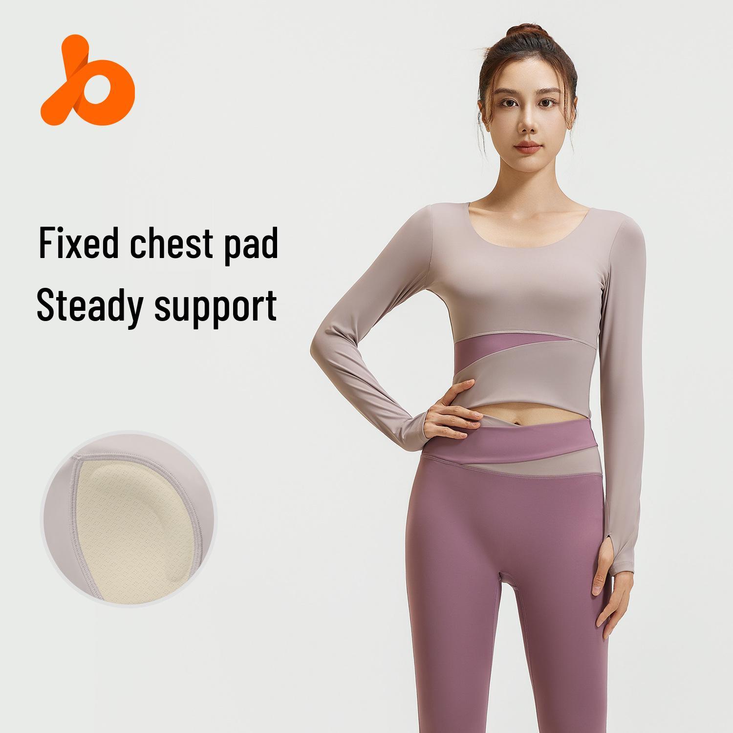 Color Block Long Sleeve Yoga Set for Women - Nude Feeling, Slimming Fit for Running and Fitness XL
Color Block Long Sleeve Yoga Set for Women - Nude Feeling, Slimming Fit for Running and Fitness XL