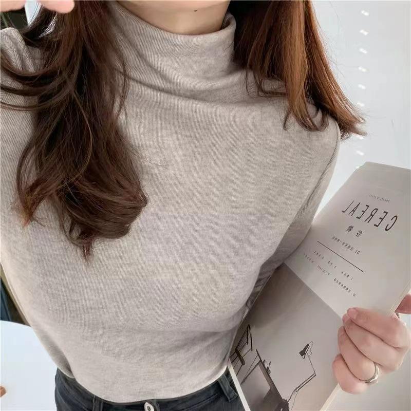 Sheep wool thickened warm half high neck base shirt for autumn and winter slim fit solid color versatile long sleeved top M бежевий
Sheep wool thickened warm half high neck base shirt for autumn and winter slim fit solid color versatile long sleeved top M бежевий