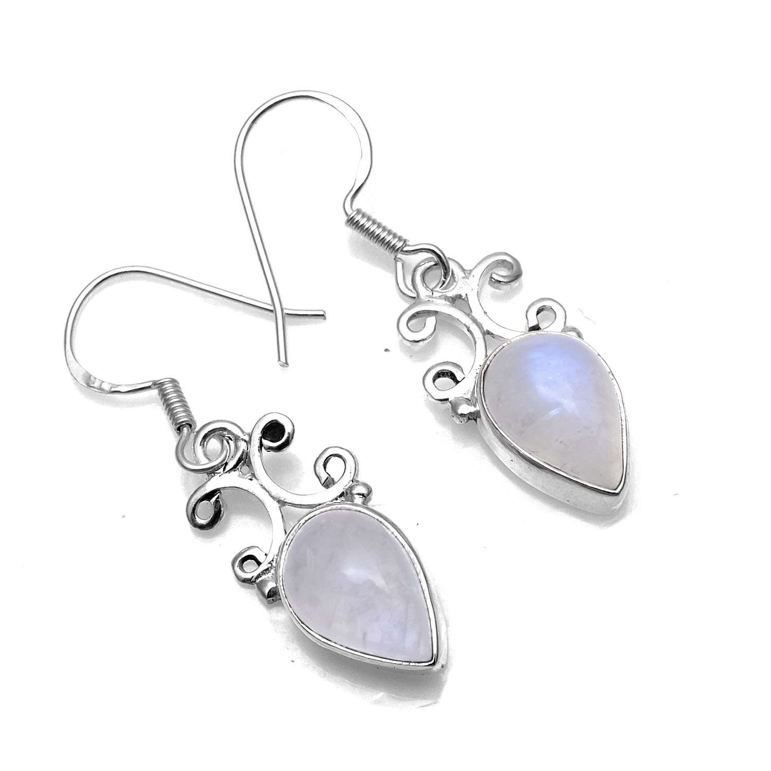 Rainbow Moonstone Gemstone Earrings Solid 925 Sterling Silver Handmade Earrings Jewelry Gift For Women And Girls E-1510
Rainbow Moonstone Gemstone Earrings Solid 925 Sterling Silver Handmade Earrings Jewelry Gift For Women And Girls E-1510