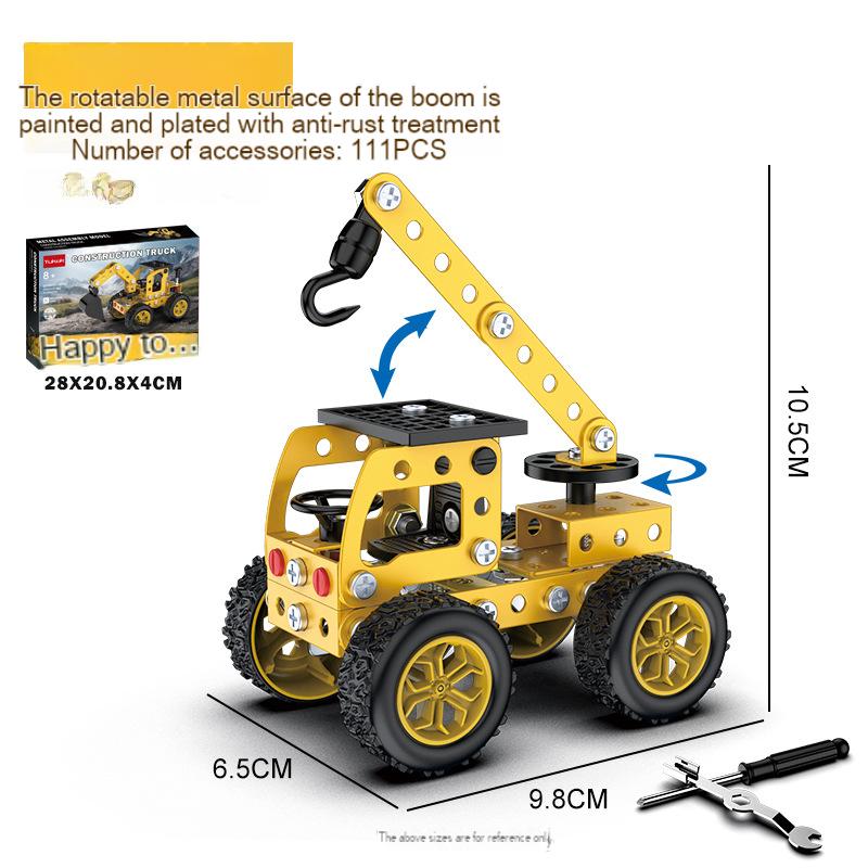 3D Metal Puzzles Diy Assembly Model Engineering Vehicle Long Nose Truck Loader Crane Mixer Car Educational Toys For Children DP2917-
3D Metal Puzzles Diy Assembly Model Engineering Vehicle Long Nose Truck Loader Crane Mixer Car Educational Toys For Children DP2917-