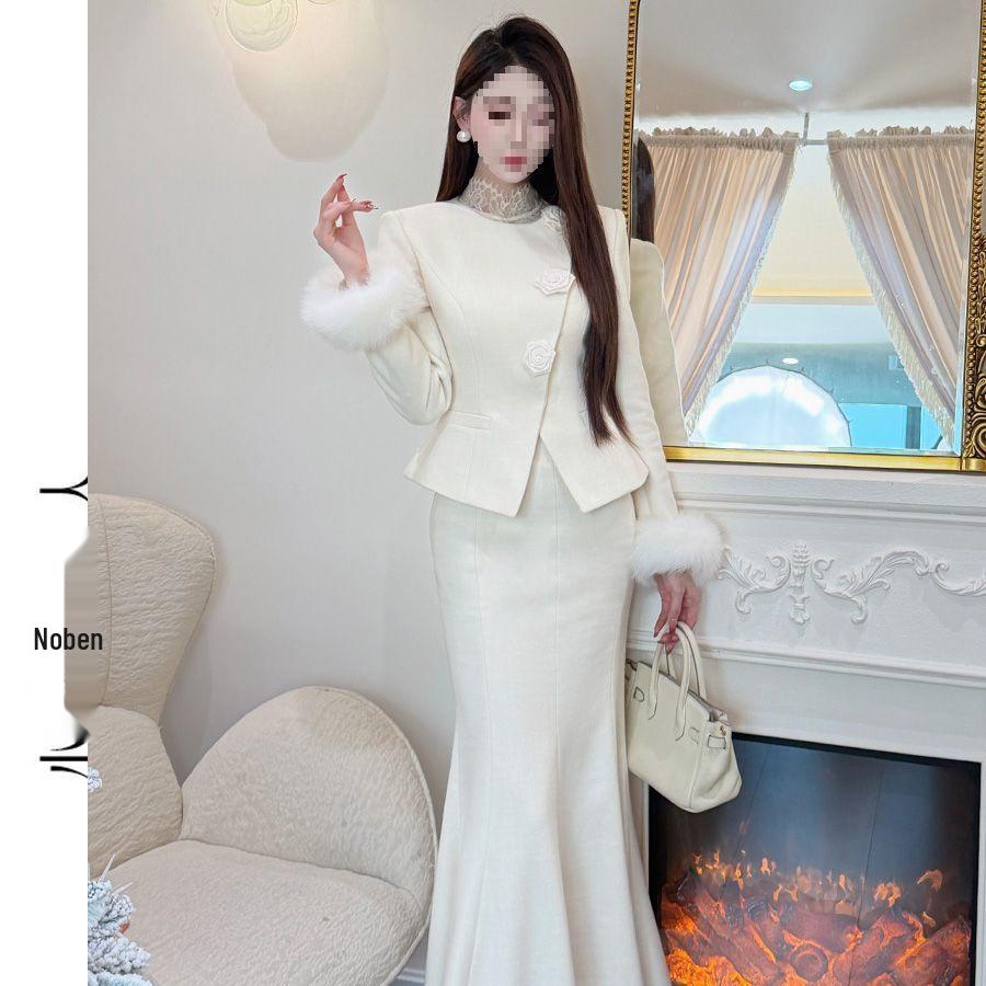 French Chic Autumn/Winter Women s Set: Elegant Wool Coat & High-Waisted Mermaid Skirt S (Recommended up to 100 kg)
French Chic Autumn/Winter Women s Set: Elegant Wool Coat & High-Waisted Mermaid Skirt S (Recommended up to 100 kg)