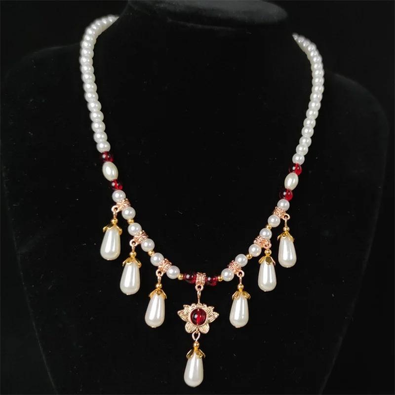 Vintage Creative Fashion Pearl Necklace Drop Shape Pendant Rhinestone Girl Wedding Party Gift Classical Accessories Gifts 1
Vintage Creative Fashion Pearl Necklace Drop Shape Pendant Rhinestone Girl Wedding Party Gift Classical Accessories Gifts 1