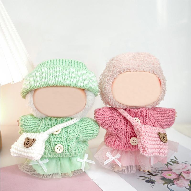 Handmade Knitted Sweater Dopamine Doll Costume Sweet Cool Style Crochet Hat Dressing Doll Mini Skirt Fashion Accessories 4 Colors
Handmade Knitted Sweater Dopamine Doll Costume Sweet Cool Style Crochet Hat Dressing Doll Mini Skirt Fashion Accessories 4 Colors