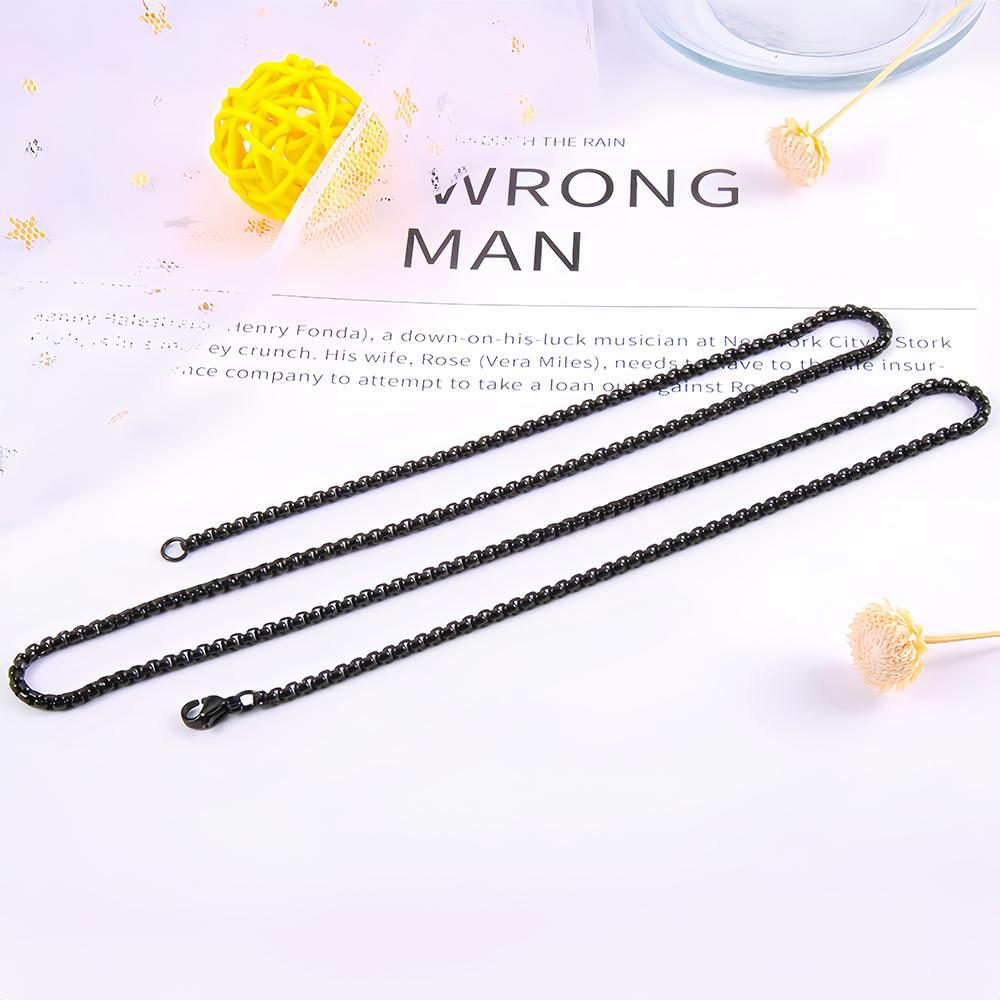 Necklace Stainless Steel Chains Pendant Lanyard Hanging Chain Bracelet Lobster Buckle Chain for DIY Jewelry Making Findings 2.0mm x 50cm чёрный
Necklace Stainless Steel Chains Pendant Lanyard Hanging Chain Bracelet Lobster Buckle Chain for DIY Jewelry Making Findings 2.0mm x 50cm чёрный