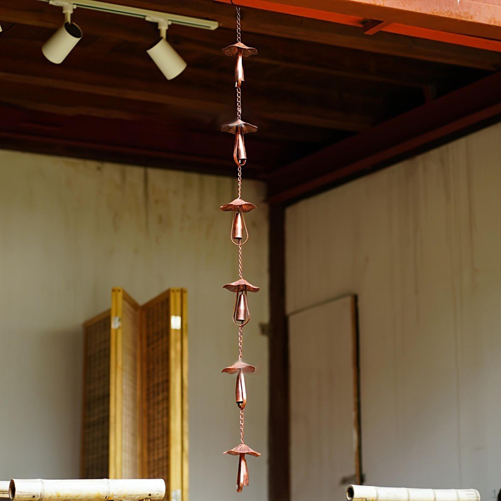Mushroom Bell Design Rain Chain Divert Water Replacement for Gutters 51.2 Length Home Decorative
Mushroom Bell Design Rain Chain Divert Water Replacement for Gutters 51.2 Length Home Decorative