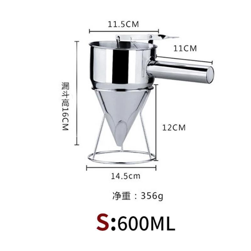 600/1200ML Oil Bucket with Holder Funnel Dispenser Stainless Steel Cupcake Pancake Batter Octopus Ball Kitchen Baking Tool
600/1200ML Oil Bucket with Holder Funnel Dispenser Stainless Steel Cupcake Pancake Batter Octopus Ball Kitchen Baking Tool
