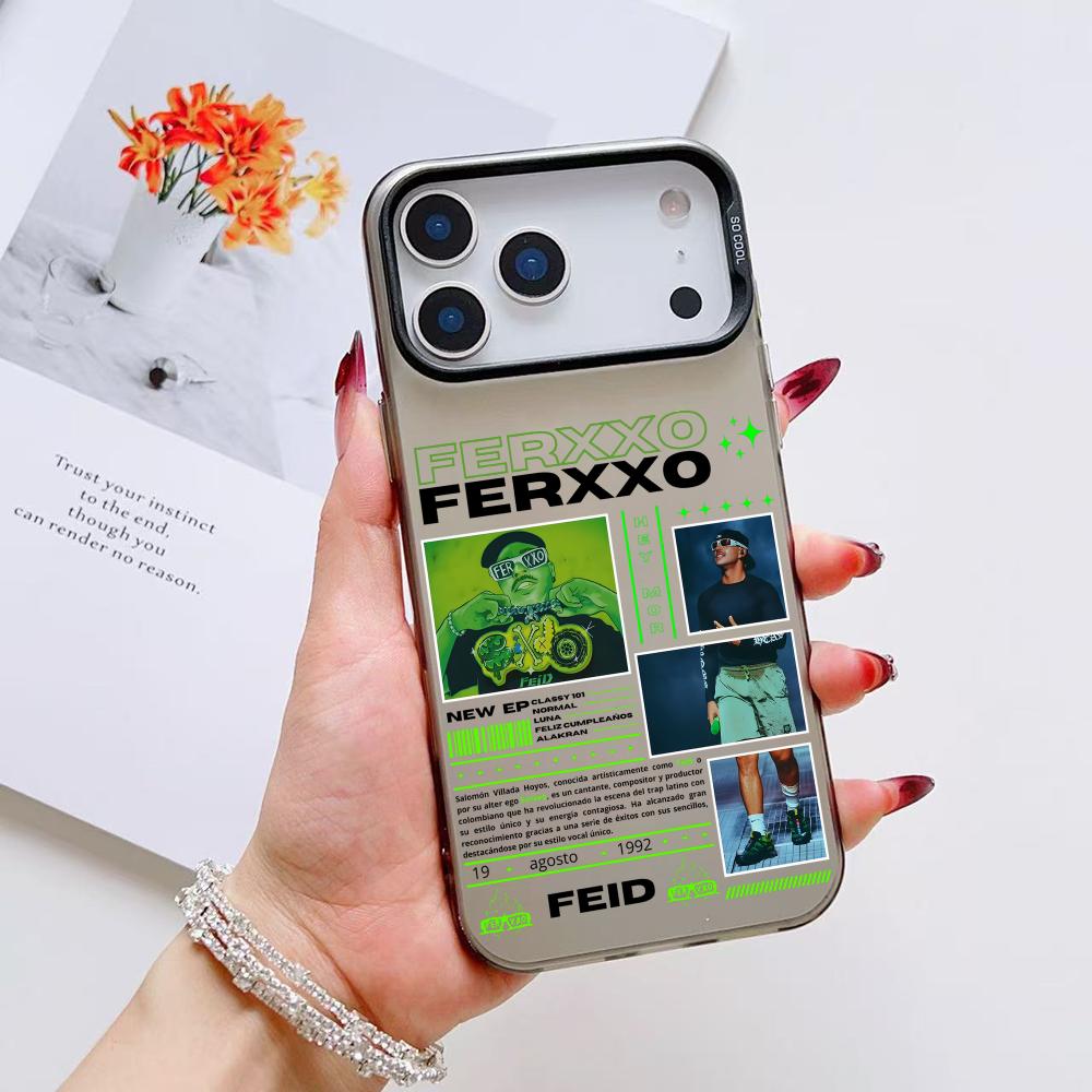 Feid Nitro Jam Ferxxo Phone Case For iPhone 17 16 15 14 13 12 11 Pro Max Air Matte Laser Aurora Shockproof Funda iPhone 11 Pro
Feid Nitro Jam Ferxxo Phone Case For iPhone 17 16 15 14 13 12 11 Pro Max Air Matte Laser Aurora Shockproof Funda iPhone 11 Pro
