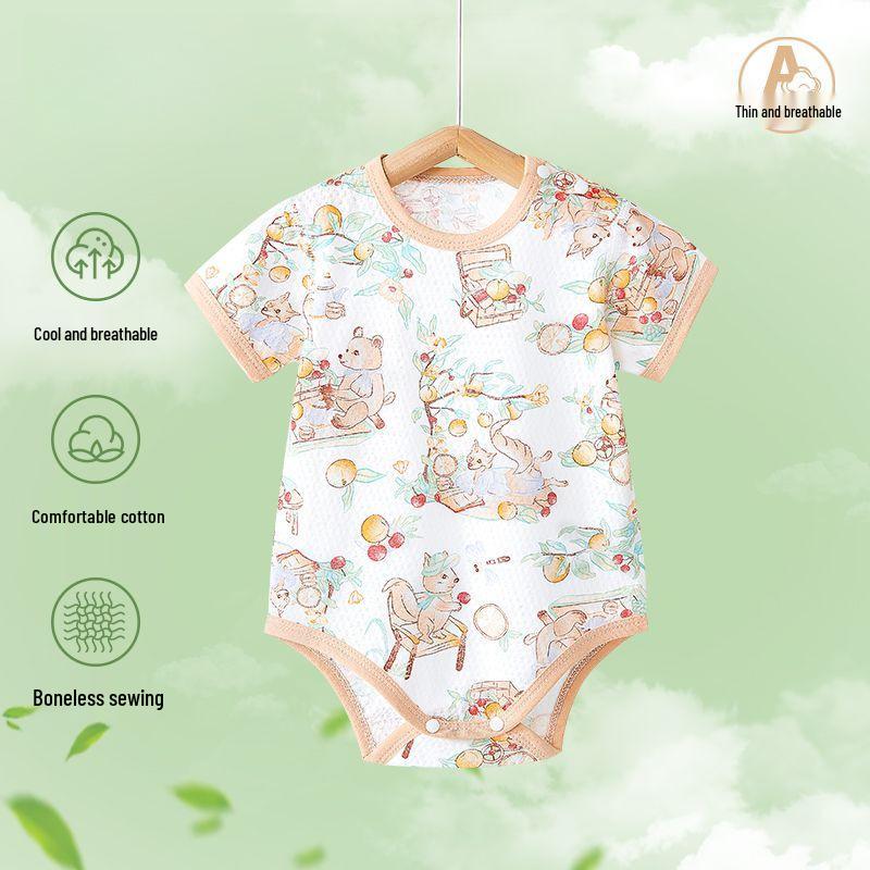 Summer Baby Cotton Onesie: Short Sleeve, Snap Crotch Bodysuit for Newborns 90 хакі
Summer Baby Cotton Onesie: Short Sleeve, Snap Crotch Bodysuit for Newborns 90 хакі