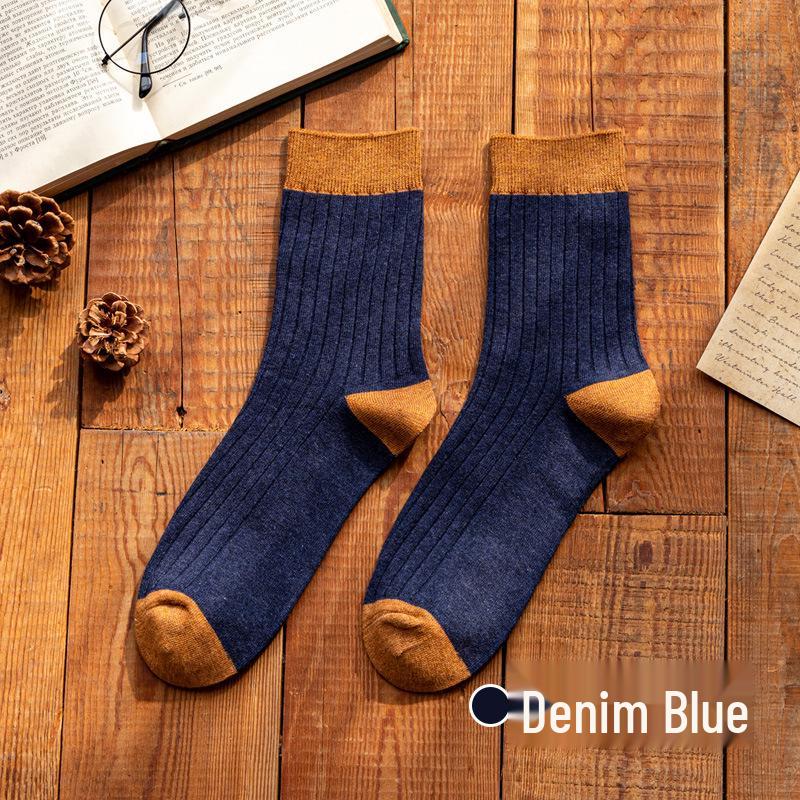 Мужские зимние хлопковые носки до середины икры - Толстые, Антибактериальные, Теплые Size 40-44 джинсовый синий
Мужские зимние хлопковые носки до середины икры - Толстые, Антибактериальные, Теплые Size 40-44 джинсовый синий
