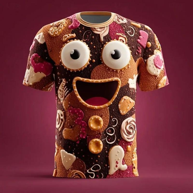 Gingerbread 3D Printed Christmas Casual Fashion T-Shirt O-Neck Short Sleeve Tee 6XL
Gingerbread 3D Printed Christmas Casual Fashion T-Shirt O-Neck Short Sleeve Tee 6XL