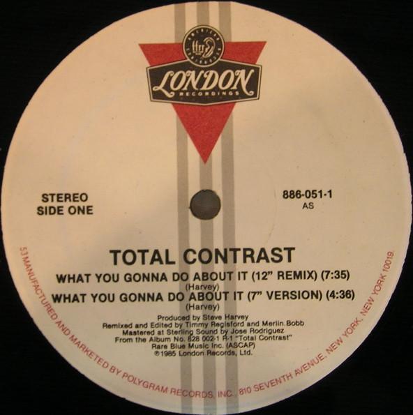 12inch Record TOTAL CONTRAST - What You Gonna Do About It 8860511 London Records 1985 US Soul/Funk Used
12inch Record TOTAL CONTRAST - What You Gonna Do About It 8860511 London Records 1985 US Soul/Funk Used