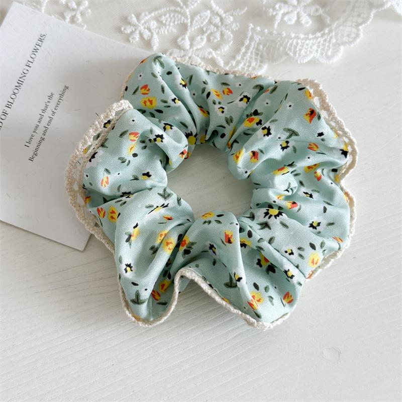 Vintage Floral Print Lace Trim Hair Scrunchie Set Elastic Ponytail Holder Soft Fabric Hair Band Women Daily Fashion Accessory XXS зелёный
Vintage Floral Print Lace Trim Hair Scrunchie Set Elastic Ponytail Holder Soft Fabric Hair Band Women Daily Fashion Accessory XXS зелёный