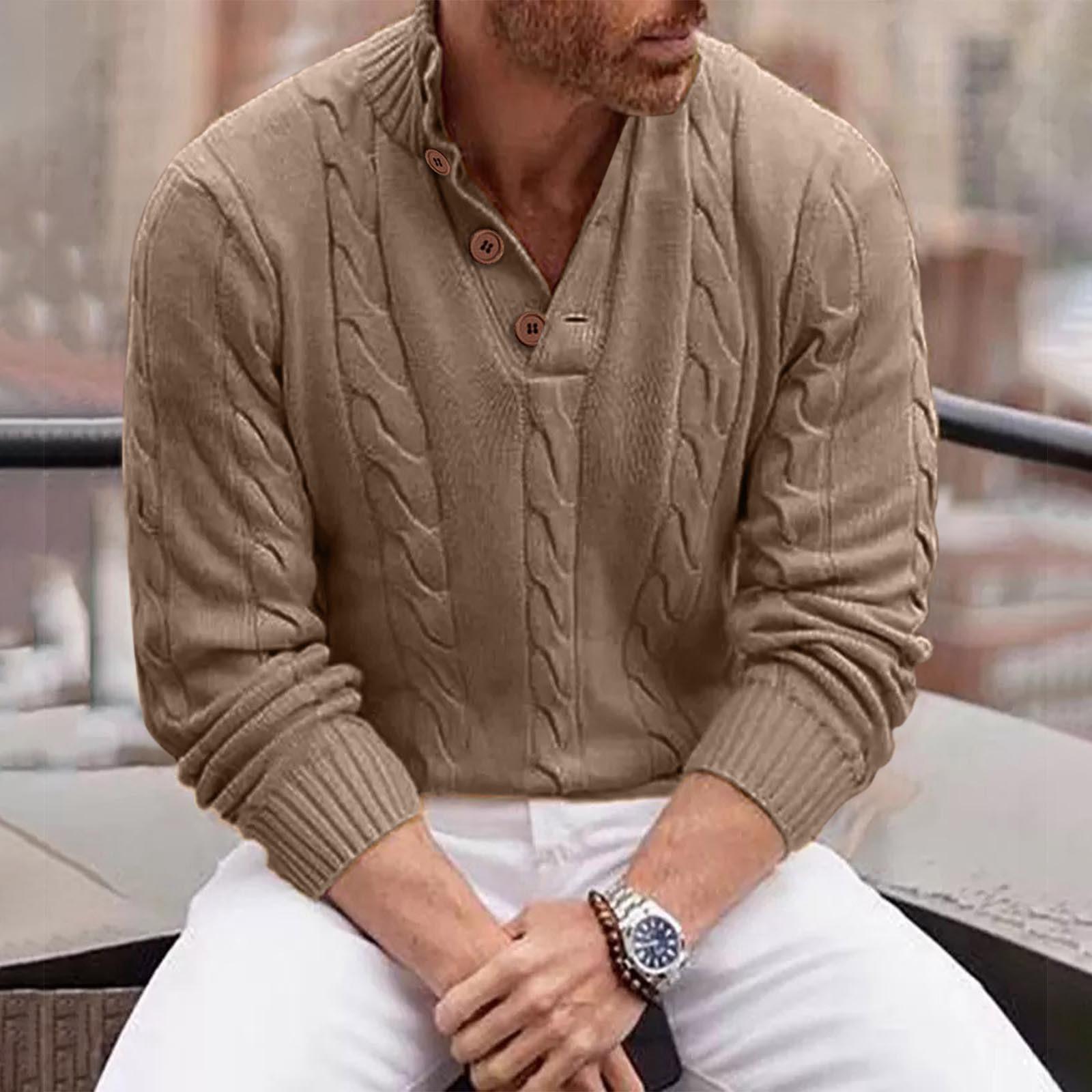 Свитер Европы и Америки, мужской однотонный свитер с высоким воротником и длинными рукавами L кофейный
Свитер Европы и Америки, мужской однотонный свитер с высоким воротником и длинными рукавами L кофейный