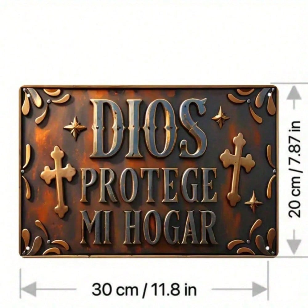 Metal Tin Sign Dios Protege Mi Hogar Iron Wall Art Outdoor Garage Decor Collectible Gift 20x30cm разноцветный
Metal Tin Sign Dios Protege Mi Hogar Iron Wall Art Outdoor Garage Decor Collectible Gift 20x30cm разноцветный