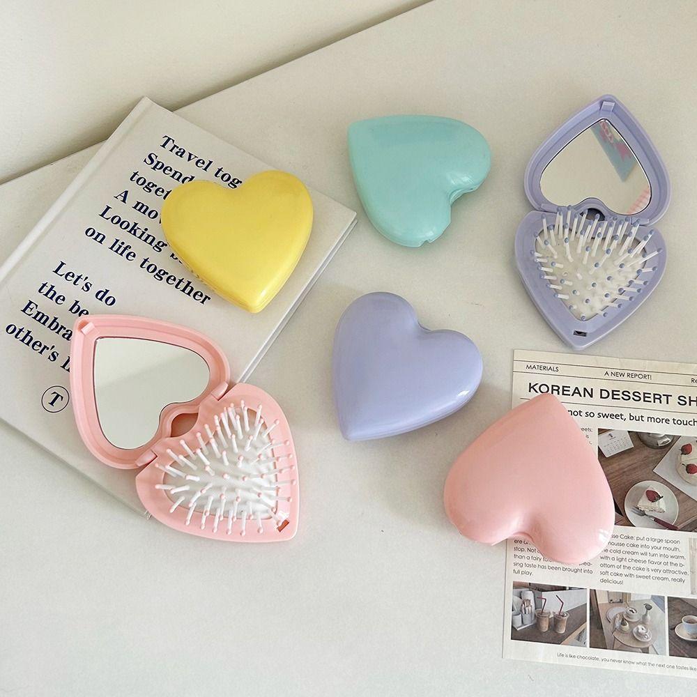 Candy Color Folding Airbag Comb Anti-static Massage Comb Heart Hair Comb with Mirror Beauty Tool фіолетовий
Candy Color Folding Airbag Comb Anti-static Massage Comb Heart Hair Comb with Mirror Beauty Tool фіолетовий
