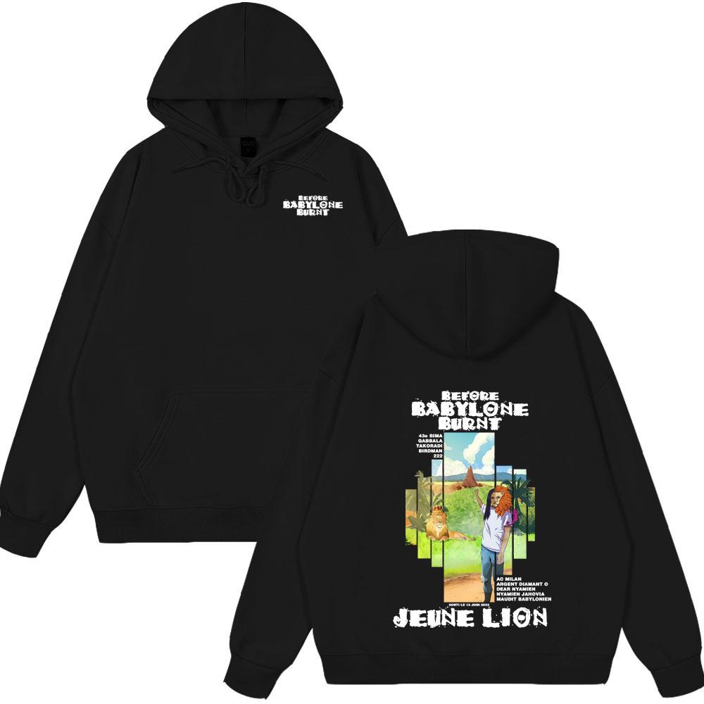 France Rapper Jeune Lion BEFORE BABYLONE BURNT Album Graphic Clothing Men Women Hip Hop Hoodies Fashion Pop Music Casual Clothes 3XL
France Rapper Jeune Lion BEFORE BABYLONE BURNT Album Graphic Clothing Men Women Hip Hop Hoodies Fashion Pop Music Casual Clothes 3XL
