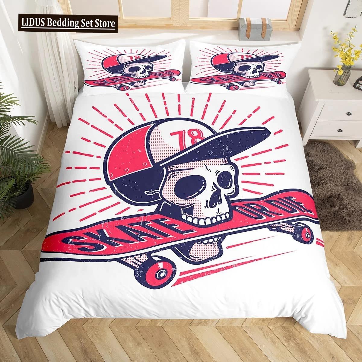 Skateboard Soft Duvet Cover Set Ful Sized Dimensions For Young Boys Tens Extreme Sports Beding Set Youth Warm Comforter Cover Grafiti Style Soft Duvet 100*200cm Single
Skateboard Soft Duvet Cover Set Ful Sized Dimensions For Young Boys Tens Extreme Sports Beding Set Youth Warm Comforter Cover Grafiti Style Soft Duvet 100*200cm Single