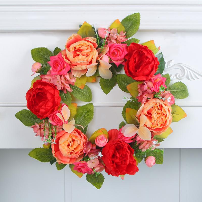 Zhongran Silk Red Pink Peony Wreath Door Pendant Vine Ring Window Wall Decoration Props U3-21 Red Pink Peony Wreath
Zhongran Silk Red Pink Peony Wreath Door Pendant Vine Ring Window Wall Decoration Props U3-21 Red Pink Peony Wreath