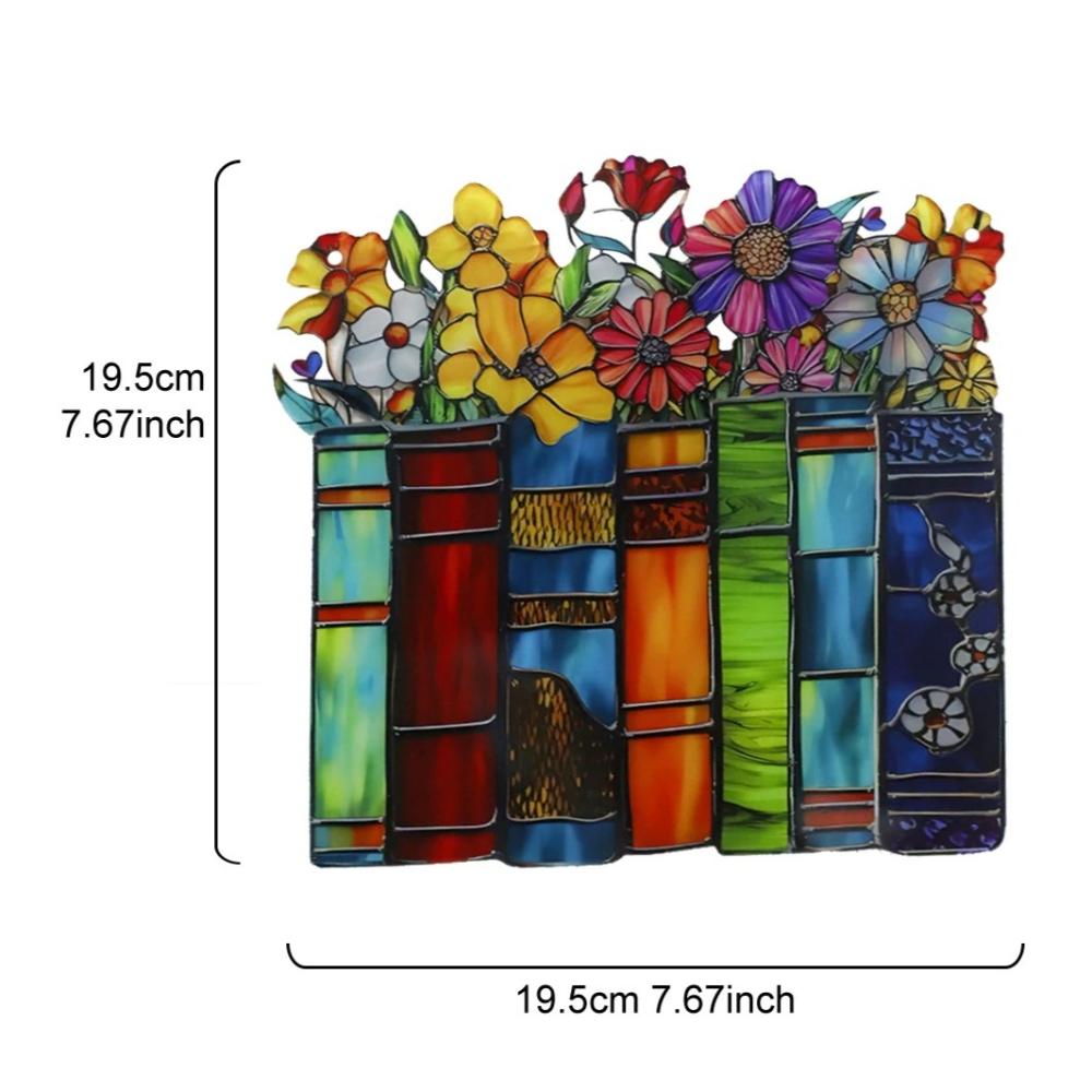 1pc Colorful Books & Flowers Hanging Ornaments Acrylic Suncatcher Window Decor Artistic Wall Pendant, Four Seasons Decoration, Novelty Home Decor 19.5*19.5cm
1pc Colorful Books & Flowers Hanging Ornaments Acrylic Suncatcher Window Decor Artistic Wall Pendant, Four Seasons Decoration, Novelty Home Decor 19.5*19.5cm