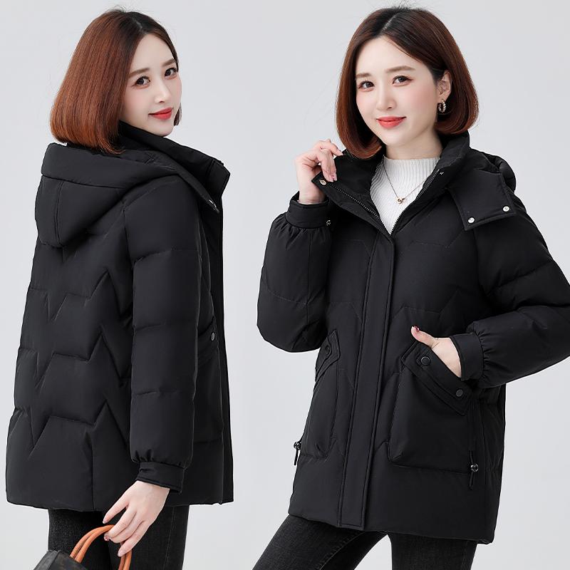 Женское пуховое пальто миди большого размера с утолщенным слоем утиного пуха - Зимняя мода 2XL (115-130 jin) чёрный
Женское пуховое пальто миди большого размера с утолщенным слоем утиного пуха - Зимняя мода 2XL (115-130 jin) чёрный