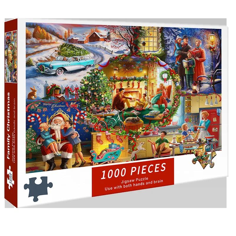 1000pcs Paper Puzzle Three Types of Christmas Pictures Cute Healing High Difficulty Decompression Girl Puzzle Stall Retail Toys
1000pcs Paper Puzzle Three Types of Christmas Pictures Cute Healing High Difficulty Decompression Girl Puzzle Stall Retail Toys