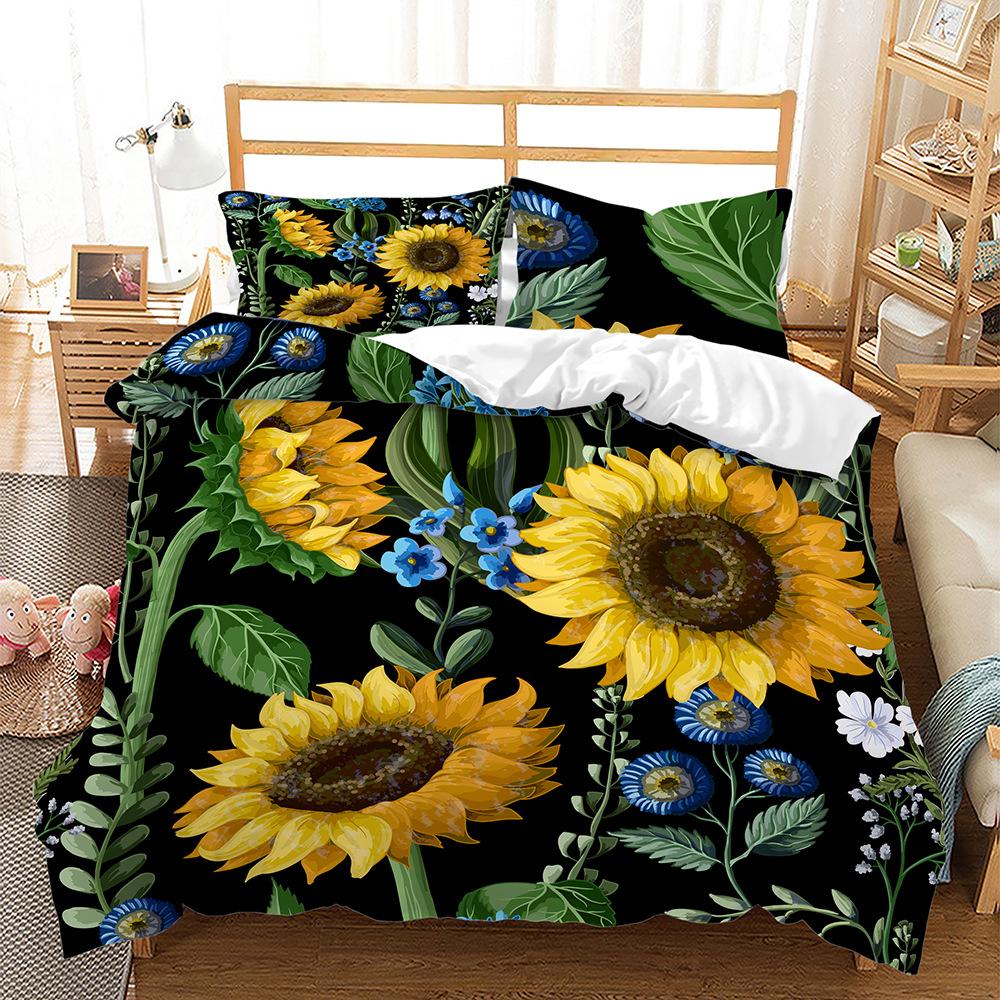 Quilt Cover Idyllic Sunflower Series 3D Quilt Cover Three-Piece Digital Kit 135 * 200 (two-piece set) 90g
Quilt Cover Idyllic Sunflower Series 3D Quilt Cover Three-Piece Digital Kit 135 * 200 (two-piece set) 90g