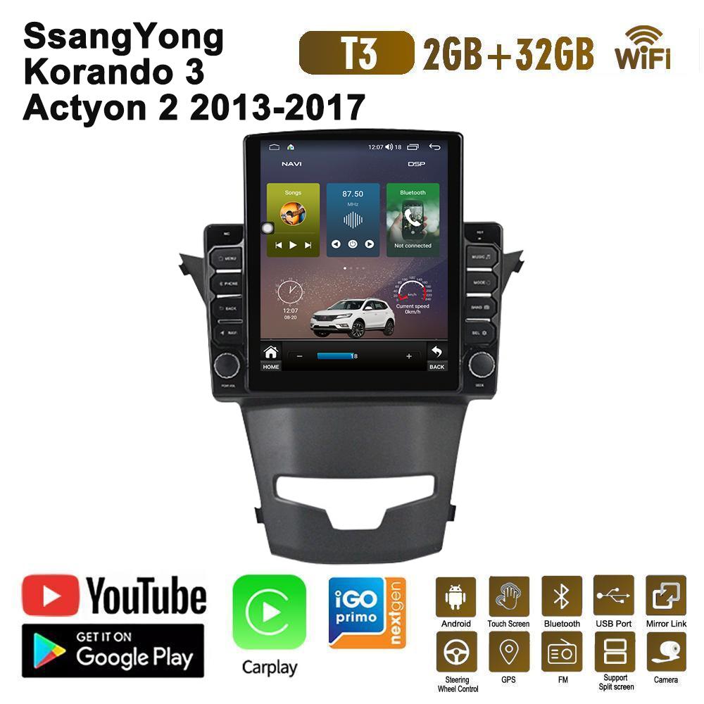 9,7-дюймовый автомобильный радиоприемник для SsangYong Korando 3 Actyon 2 2013-2017 Android 2 DIN Tesla с вертикальным экраном Carplay Авто радио Мультимедийный плеер 2 + 32 ГБ
9,7-дюймовый автомобильный радиоприемник для SsangYong Korando 3 Actyon 2 2013-2017 Android 2 DIN Tesla с вертикальным экраном Carplay Авто радио Мультимедийный плеер 2 + 32 ГБ