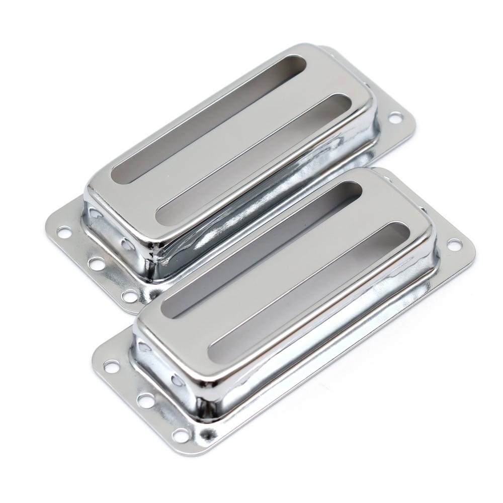 2pcs Guitar Pickup Cover, Two Slot Metal Case Brass Humbuckers for Electric Guitars Gold/Sliver
2pcs Guitar Pickup Cover, Two Slot Metal Case Brass Humbuckers for Electric Guitars Gold/Sliver