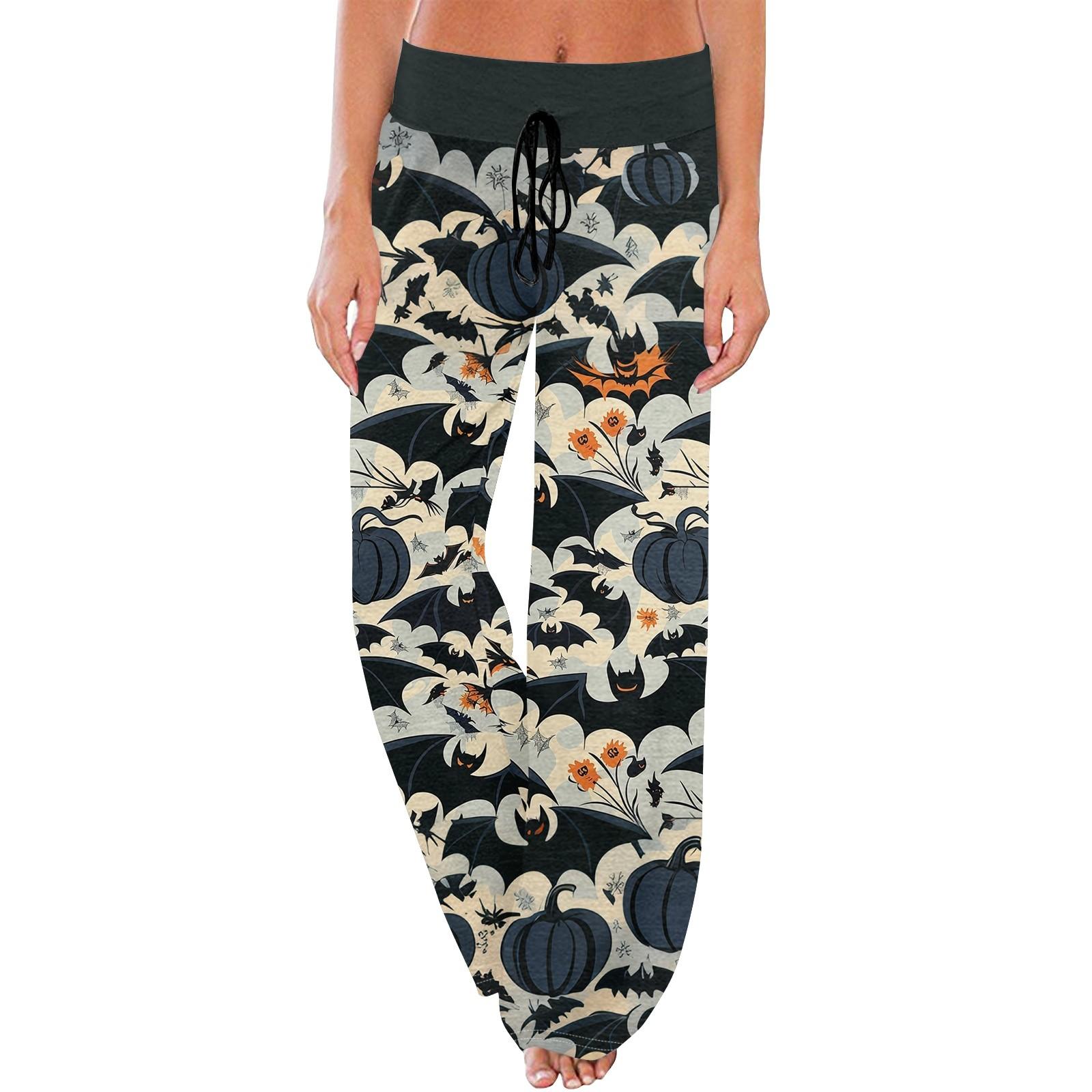 Женские повседневные модные удобные пижамные брюки с принтом Хэллоуина, широкие брюки с завязками S
Женские повседневные модные удобные пижамные брюки с принтом Хэллоуина, широкие брюки с завязками S