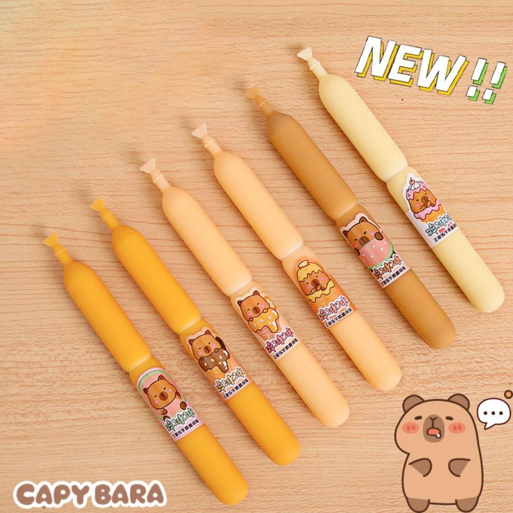 Popsicle Shape Capybara Fountain Pen 0.38mm Neutral Pen New Gel Pen Drawing Writing Tool Randomly one
Popsicle Shape Capybara Fountain Pen 0.38mm Neutral Pen New Gel Pen Drawing Writing Tool Randomly one