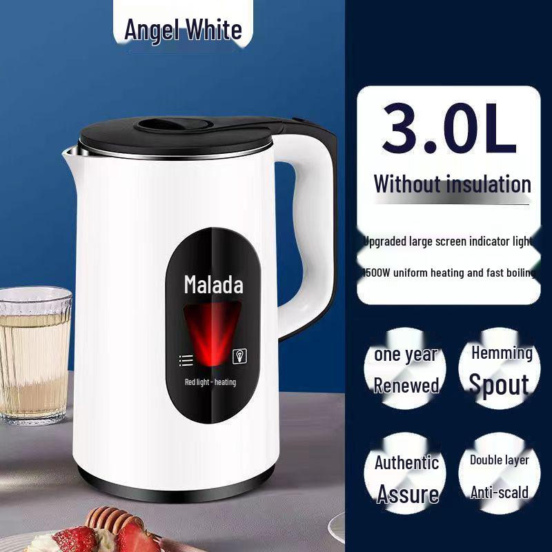 Smart Electric Kettle with Keep Warm, Anti-Scald, Large Capacity, Fast Boiling, and Auto Power-Off for Dormitories
Smart Electric Kettle with Keep Warm, Anti-Scald, Large Capacity, Fast Boiling, and Auto Power-Off for Dormitories