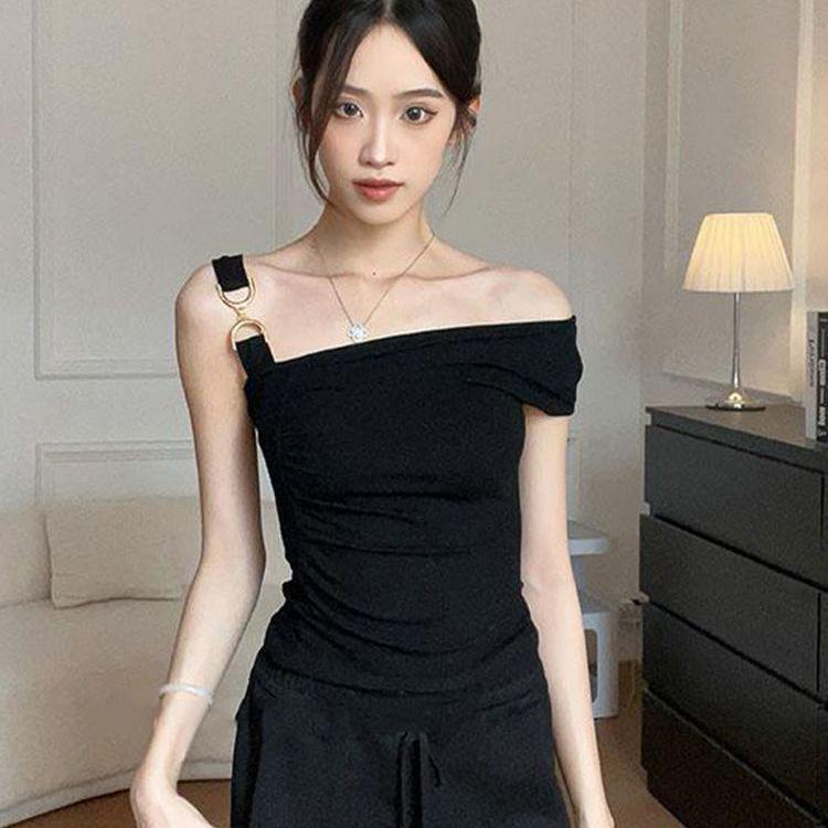 2025 Women s Off-Shoulder Clavicle T-shirt: Sexy Modal, Pure Desire Style S чёрный
2025 Women s Off-Shoulder Clavicle T-shirt: Sexy Modal, Pure Desire Style S чёрный