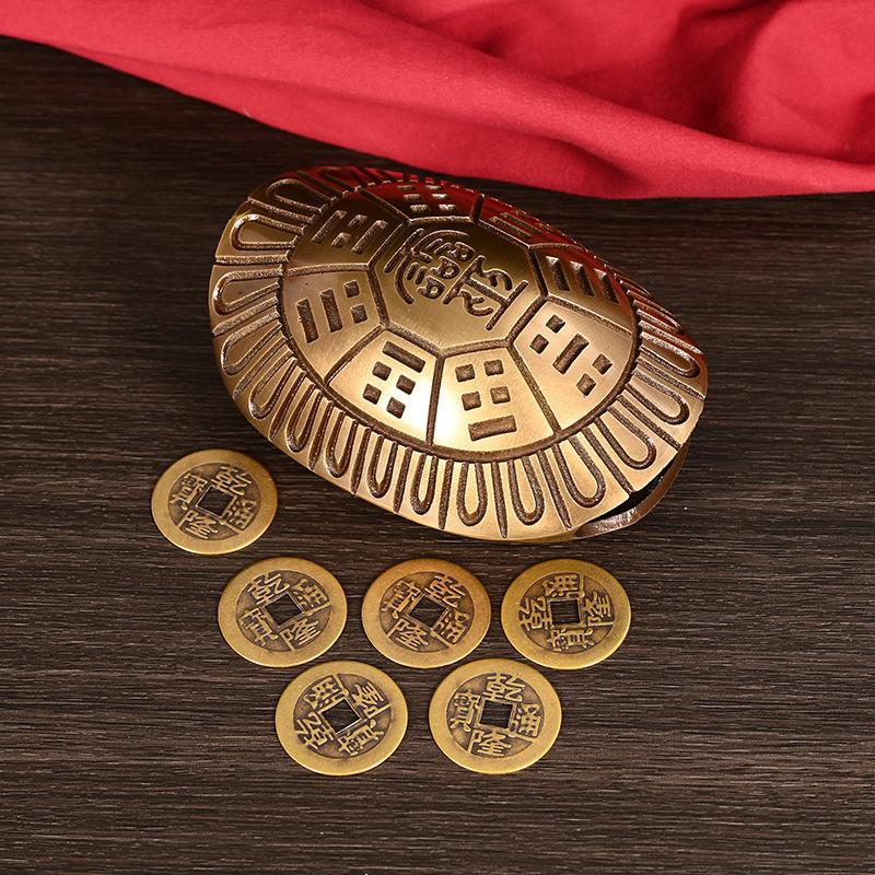 Pure Six Yao Divination Copper Coin Tool Wealth Under the Sky Turtle Shell Eight Trigrams Solut
Pure Six Yao Divination Copper Coin Tool Wealth Under the Sky Turtle Shell Eight Trigrams Solut