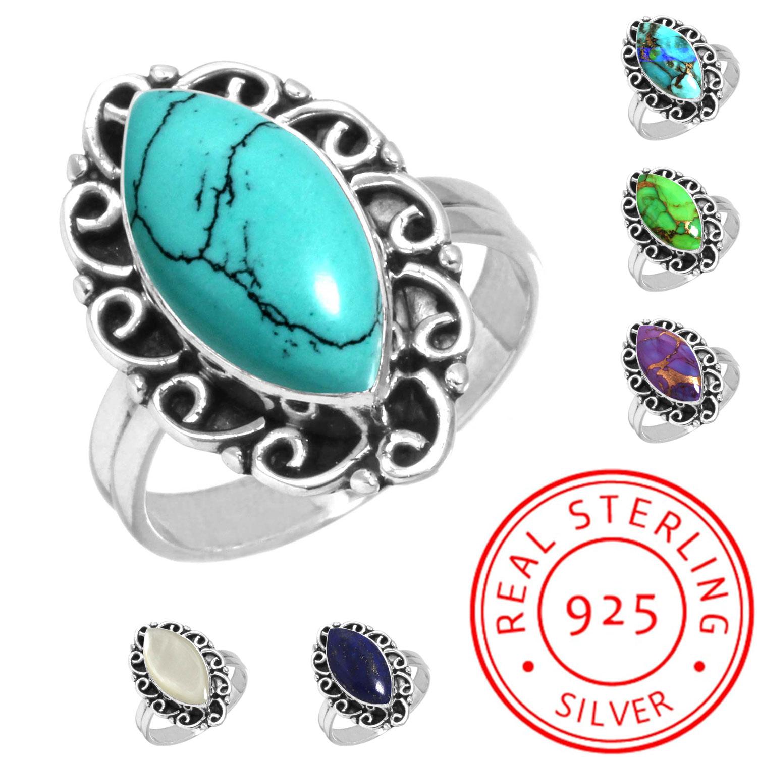 925 Sterling Silver Ring Women Gemstone Handmade Jewelry Easter Gift Blue Green Purple Copper Turquoise Freshwater Pearl Lapis Mother Of Pearl Vintage 8.5 перламутровий колір
925 Sterling Silver Ring Women Gemstone Handmade Jewelry Easter Gift Blue Green Purple Copper Turquoise Freshwater Pearl Lapis Mother Of Pearl Vintage 8.5 перламутровий колір