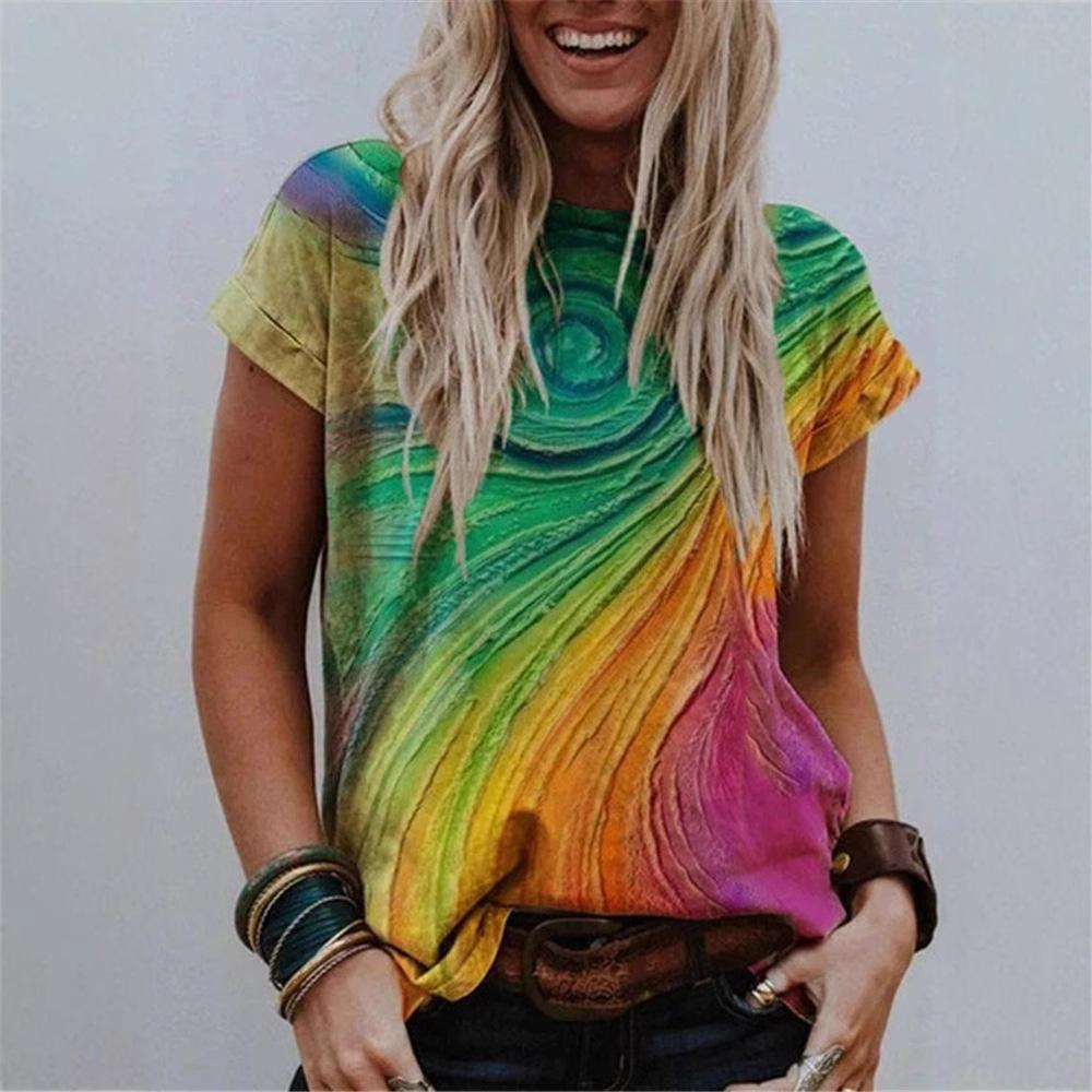 Women s Round Neck Abstract Art Style 3D Printed Street Short Sleeved Multi-color Loose T-shirt 6XL
Women s Round Neck Abstract Art Style 3D Printed Street Short Sleeved Multi-color Loose T-shirt 6XL