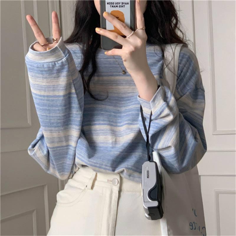 2024 College Style Striped Long Sleeve Round Neck Loose Top for Women - Autumn Collection XXL
2024 College Style Striped Long Sleeve Round Neck Loose Top for Women - Autumn Collection XXL