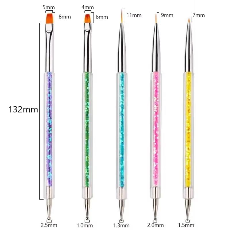 5Pc Nails Art Dotting Pen Acrylic Drawing Liner Supplies Brush Rhinestone Gems Picker UV Gel Painting Manicure Accessoires Tools
5Pc Nails Art Dotting Pen Acrylic Drawing Liner Supplies Brush Rhinestone Gems Picker UV Gel Painting Manicure Accessoires Tools
