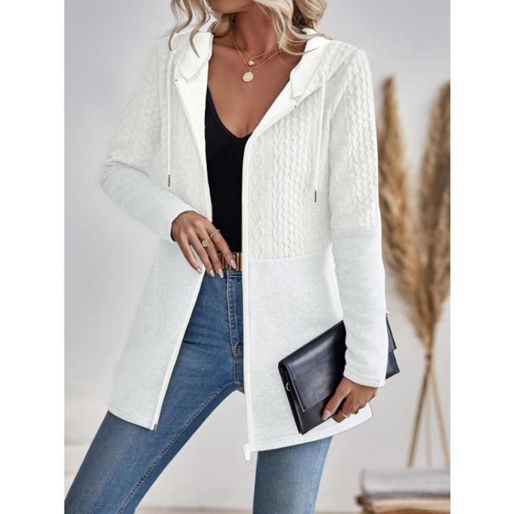 Women s Casual Textured Jacket with Zipper and Drawstring Long Sleeve Hoodie Sweatshirt for Fall Winter Fashion Clothing 2XL белый
Women s Casual Textured Jacket with Zipper and Drawstring Long Sleeve Hoodie Sweatshirt for Fall Winter Fashion Clothing 2XL белый