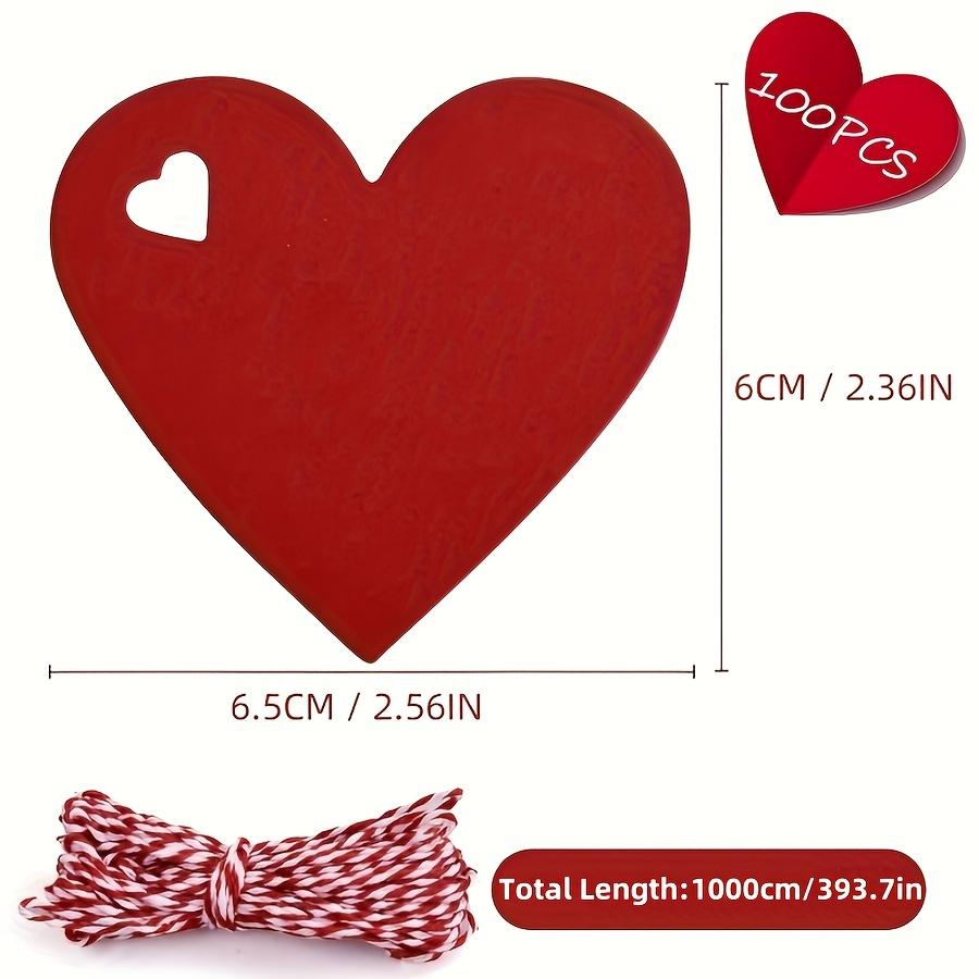 100 шт. Паперові бирки у формі червоного серця - Елегантні весільні, на день народження, ювілейні, до Дня святого Валентина, новорічні, випускні подарункові бирки as shown
100 шт. Паперові бирки у формі червоного серця - Елегантні весільні, на день народження, ювілейні, до Дня святого Валентина, новорічні, випускні подарункові бирки as shown